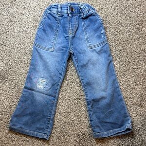 Oshkosh - Toddler Girl Wide Leg Blue Denim Jeans